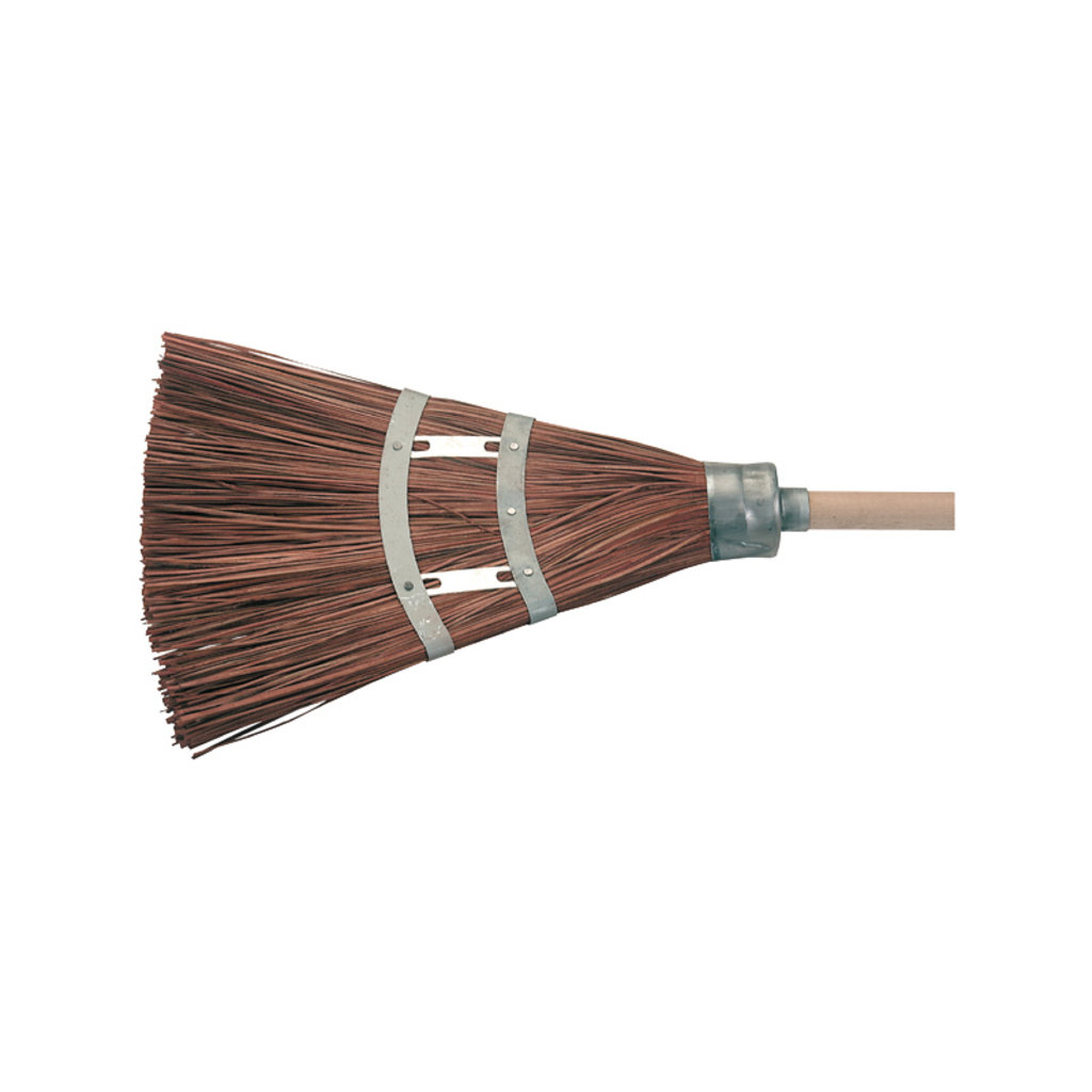 Piassavabesen mit Holzstiel 30cm
