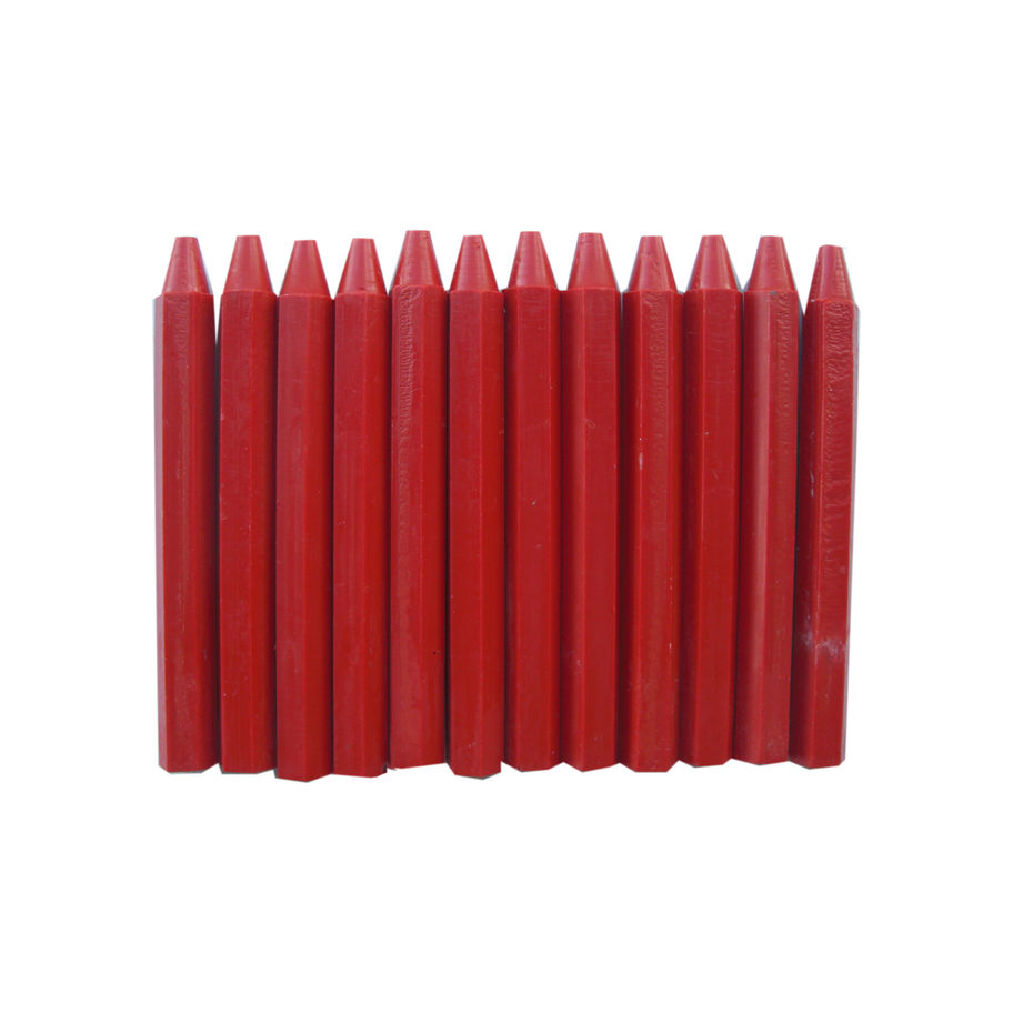 technocraft Signierkreide rot sechskant 12St