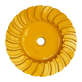 Topfscheibe 100 MRT-F gelb M14 Körnung 120