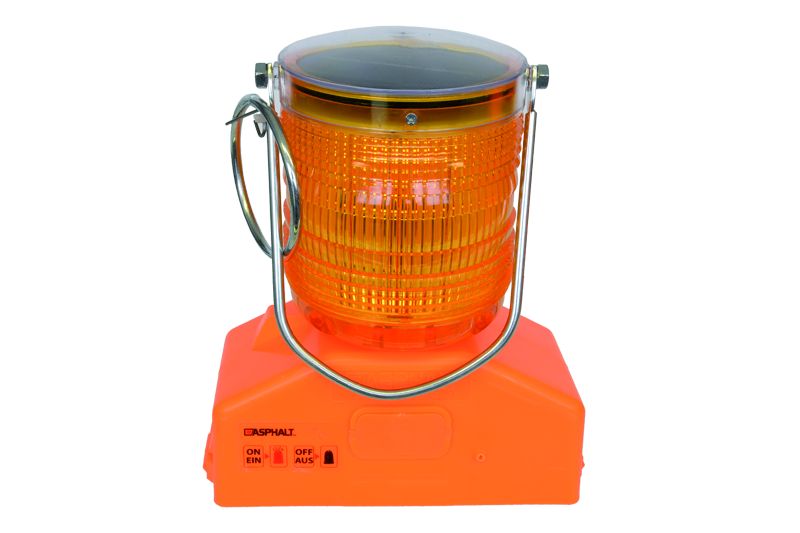 Asphalt Baustellen-Warnleuchte 360°