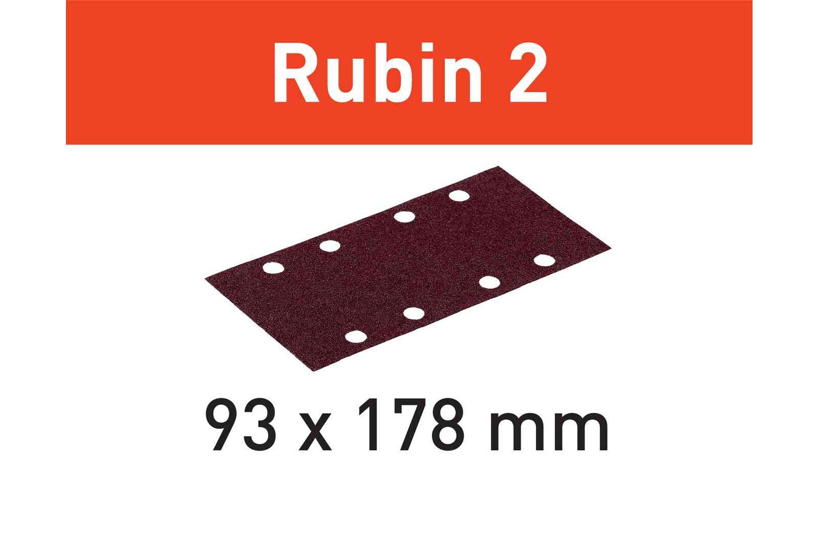 Schleifstreifen Rubin 2 STF 93X178/8 P100 RU2/50 für RS 300, RS 3, LRS 93