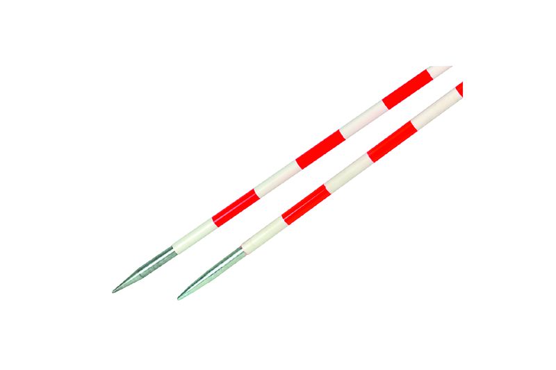 Jalons Spitz in Spitz 200cm rot-weiss