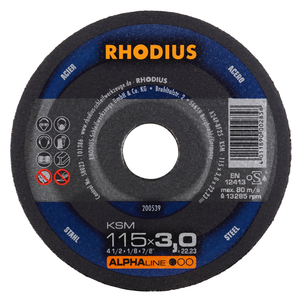 Rhodius Trennscheibe KSM 125x3x22.23mm