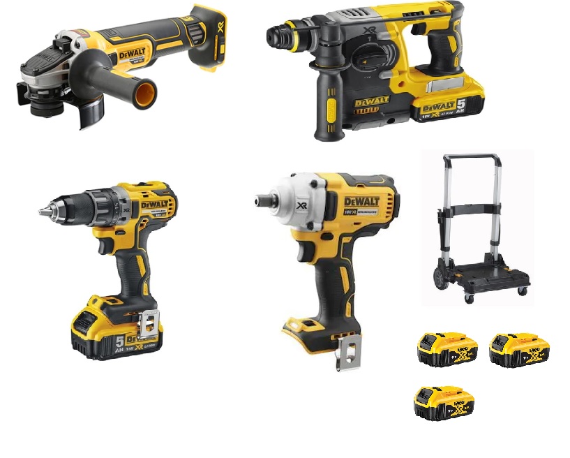 Akku 4-Tool Set DeWalt 18V