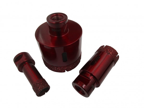 Fliesenbohr.-Trocken Rot 14mm M14 Wachs