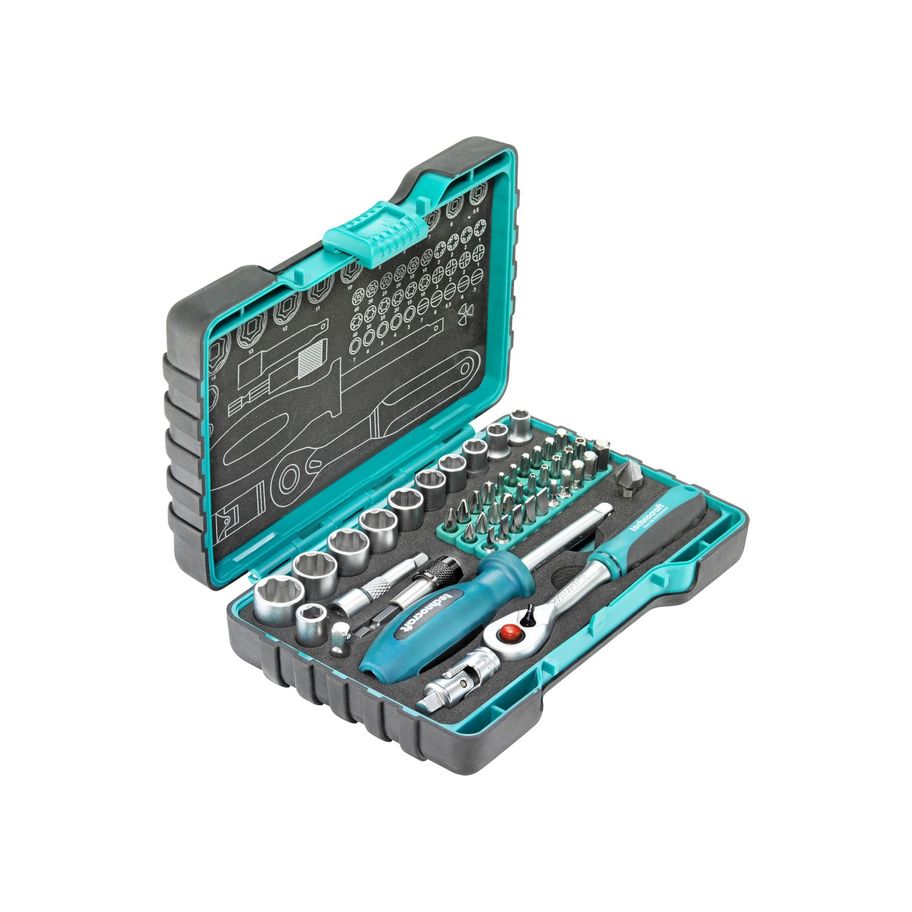 technocraft Steckschlüsselsatz 1/4" 48tlg