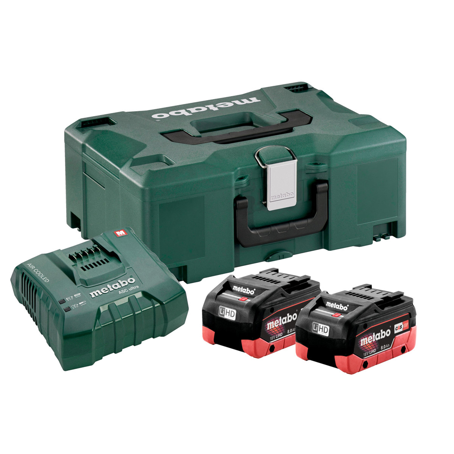 Metabo Basis-Set 2x LiHD 8.0Ah + ASC Ultra + ML