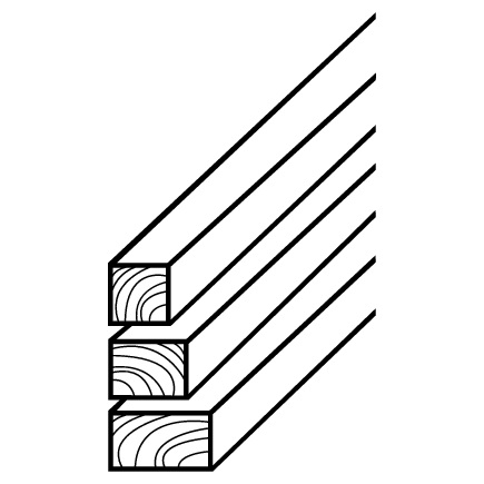 Holzlatten gehobelt HL 50 300cm