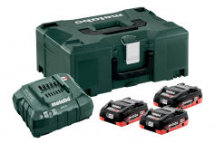 Metabo Basis-Set 3x LiHD 4.0Ah + 1x ASC 55 + ML