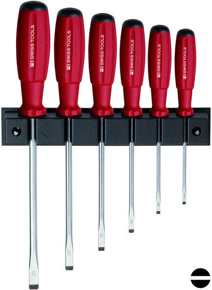 PB Swiss Tools Schraubenzieher-Set mit Wandhalter PB 8240
