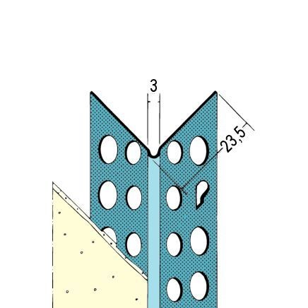 Kantenschutzprofil Protektor 1030 2,5m verzinkt