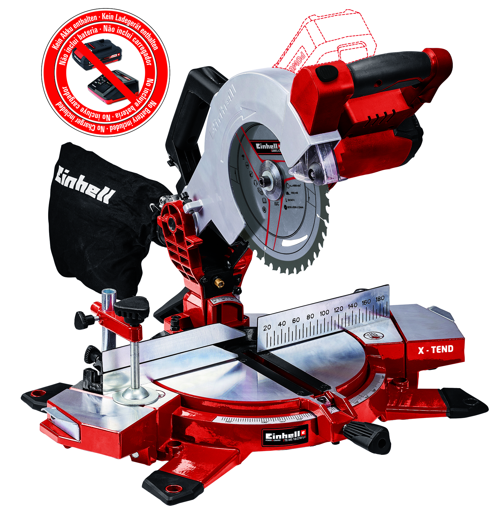 Einhell TE-MS 18/210 Li - Solo Akku-Kappsäge PXC