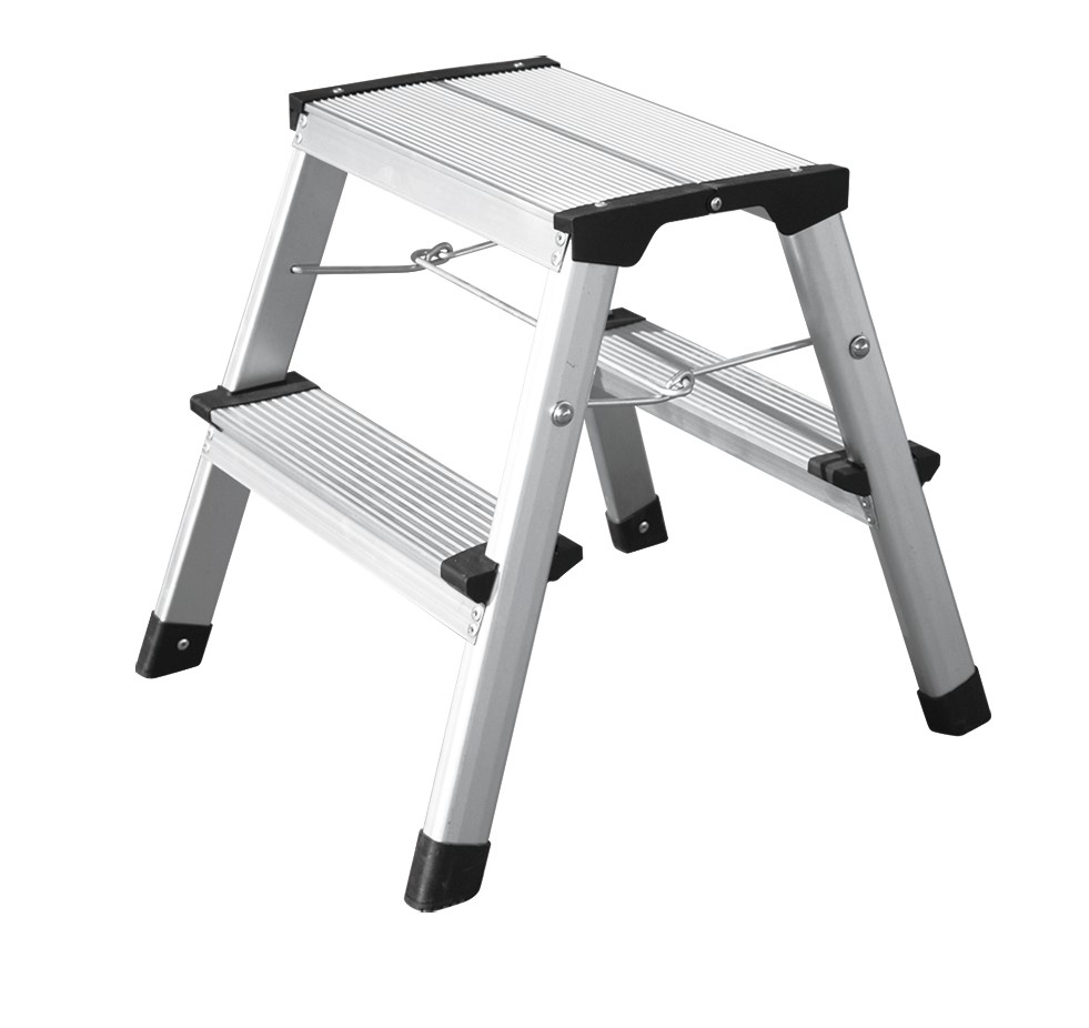 Zwei Tritt Alu Leiter Solid