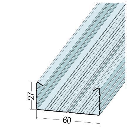 PROTEKTOR C-Deckenprofil mit kantigem Umbug (CD 60-27) 5120400