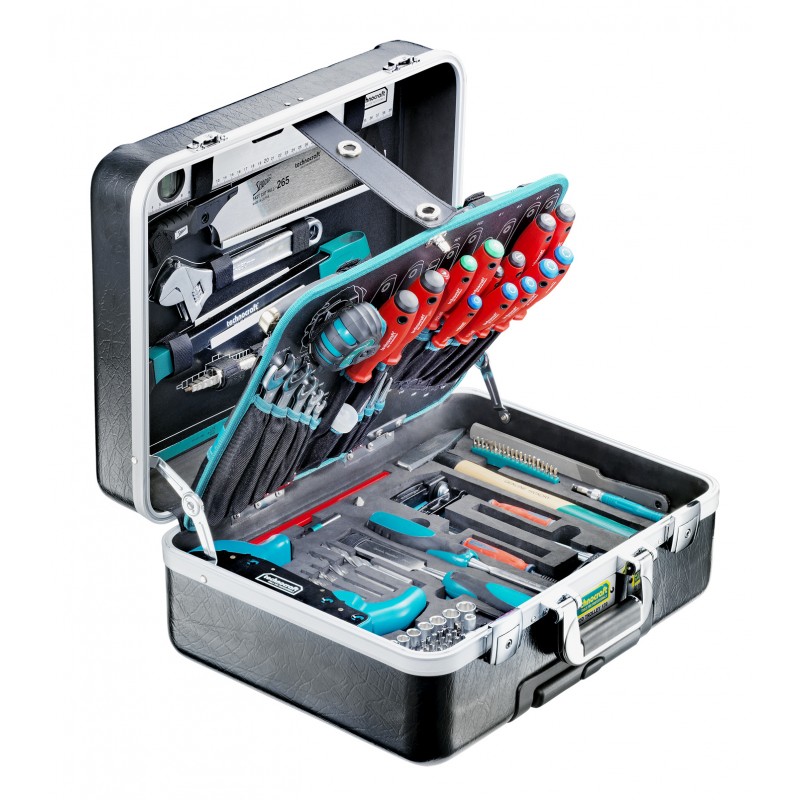 technocraft ABS-Werkzeugkoffer Wood Trolley 139 tlg.