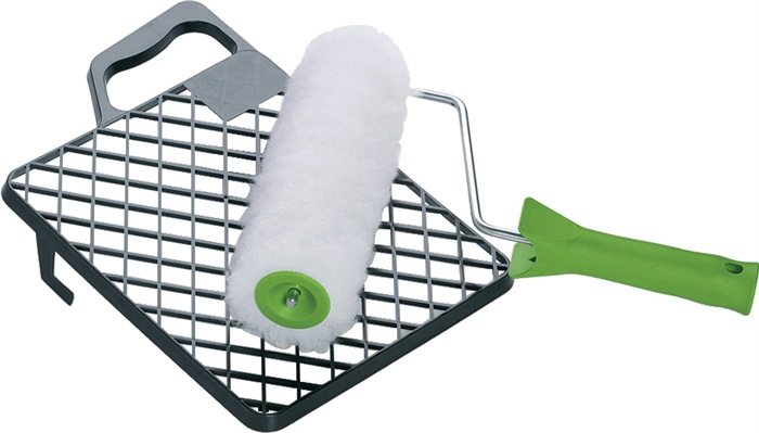 Farbroller-Set mit Abstreifgitter 250mm