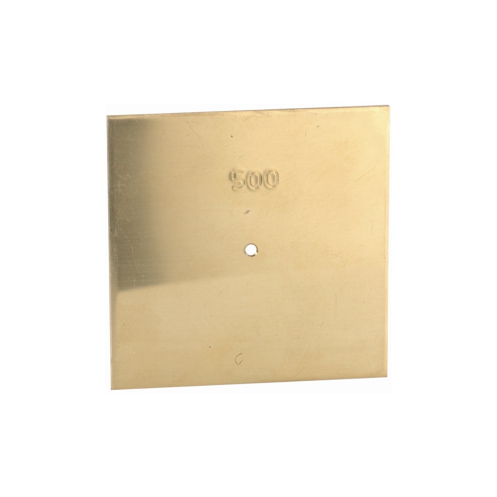 Senklot-Platte 40/40mm zu 200g Messing
